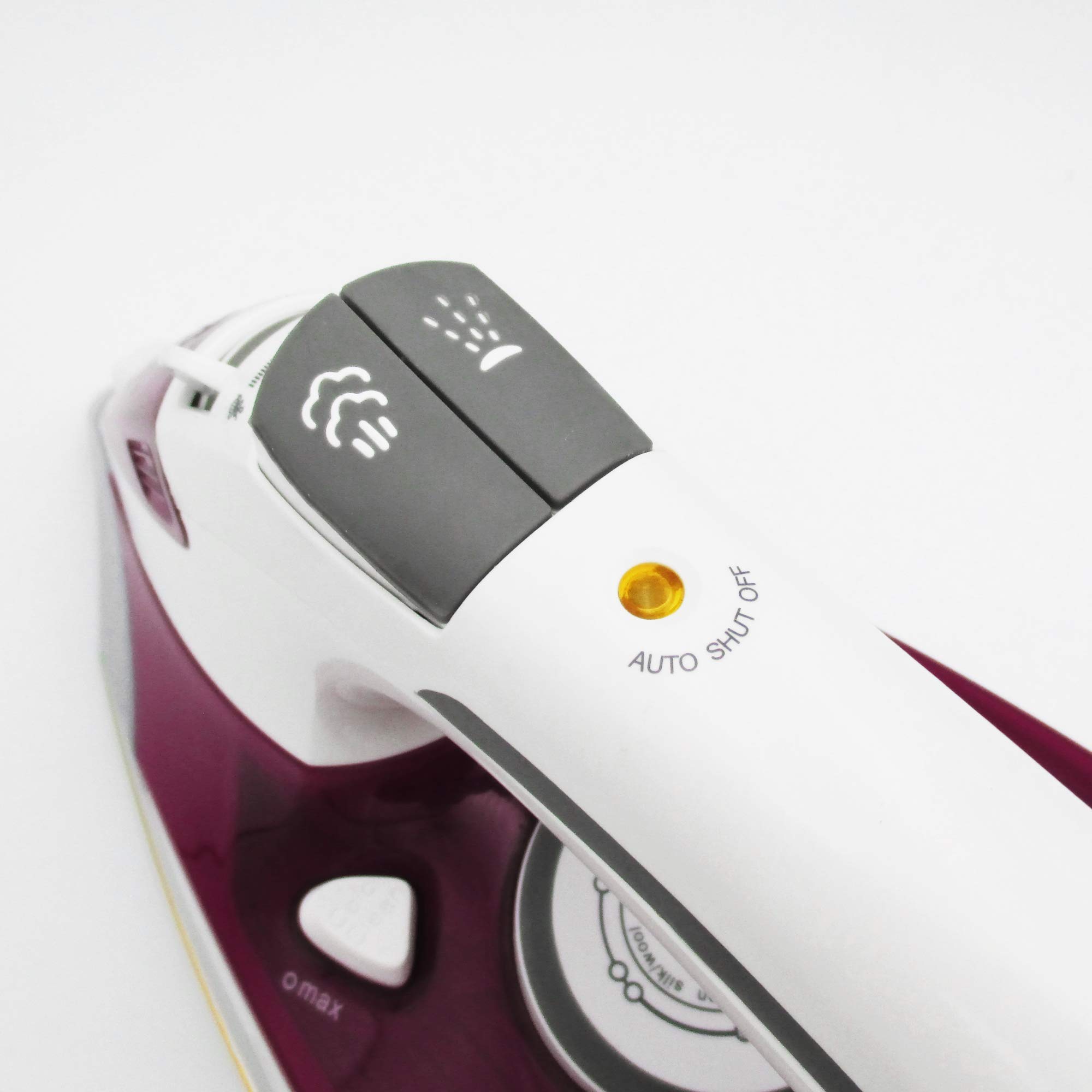 Grunkel - PL-A15 - Plancha de vapor con suela ultradeslizante. Función auto apagado - 2500W - Rojo (0048802280002)
