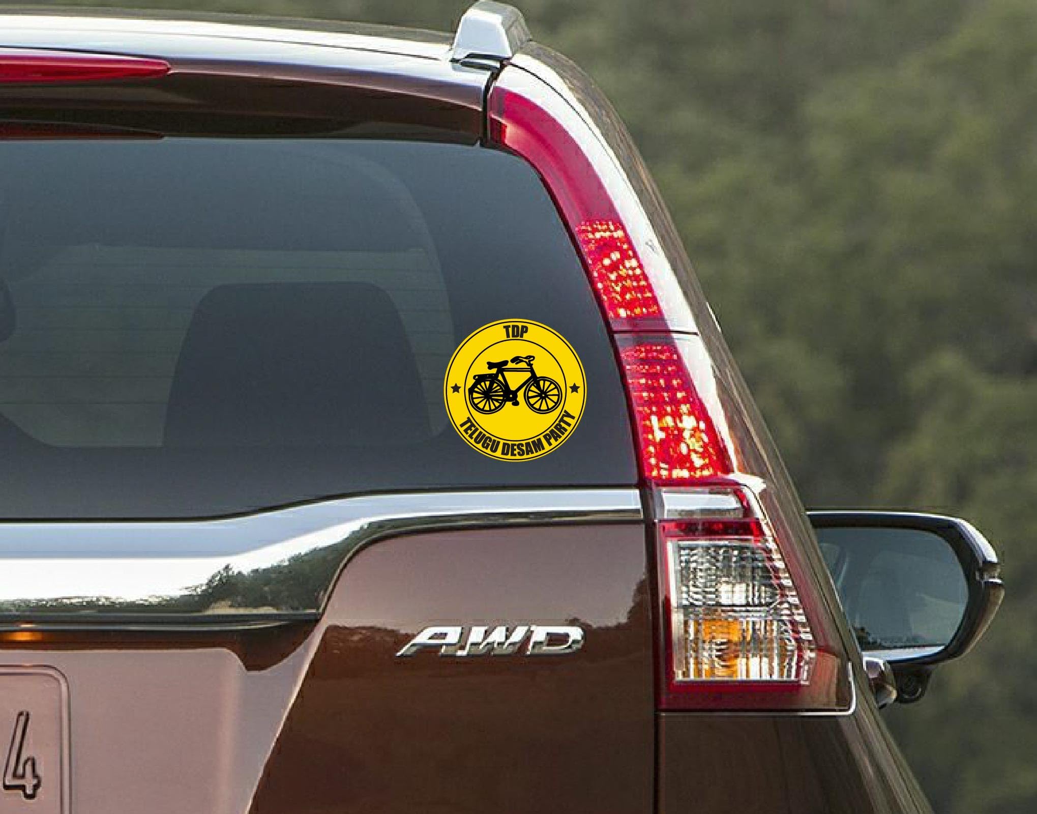 PEACOCKRIDE Vote for Your Party I N. Chandrababu Naidu I Telugu Desam Party Symbols I TDP I Car Window Sticker (PVC Vinyl) (B0CZ79YTV2) Amazon Price History, Amazon Price Tracker