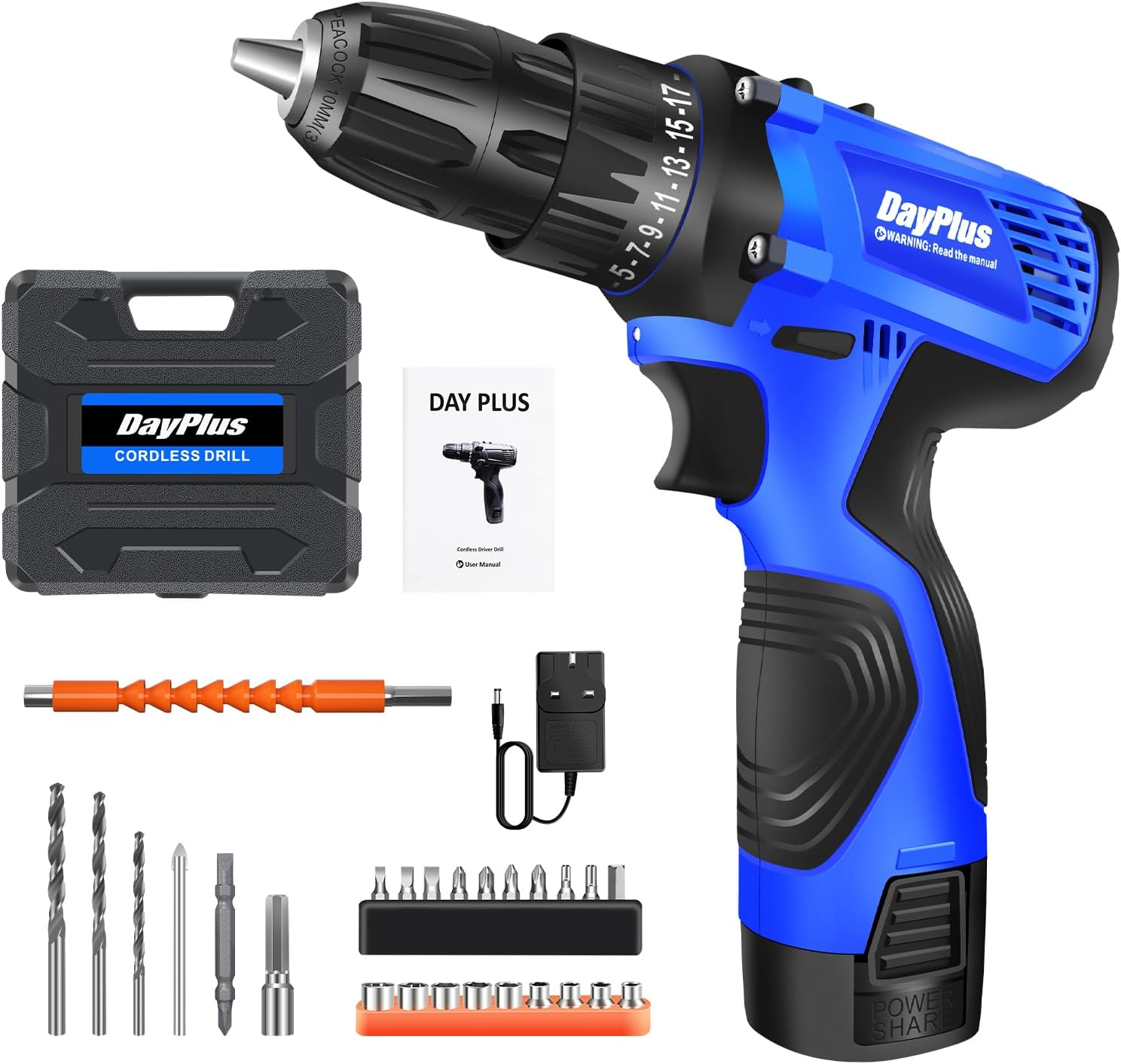Cordless Drill Electric Screwdriver Drill Driver Mini Drill 16.8V Power