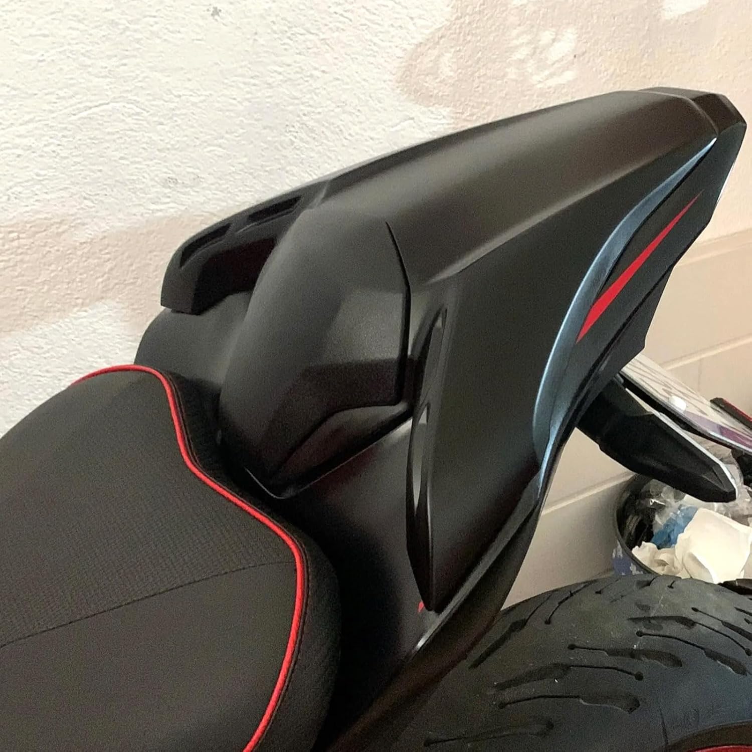 Rear Seat Cowl Cover Passenger Pillion Tail Solo Seat Cowl Fairing Compatible with Ka-wa-sa-ki Z900 Z 900 Z-900 2017 2018 2019 2020 2021 2022 2023 2024 Accessories (Matte black)