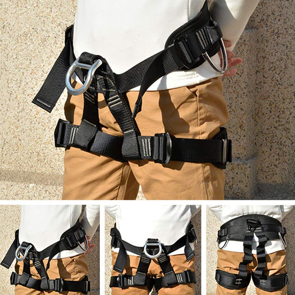SwaYve Arnés de Seguridad para Protección Contra Caídas, Kit de Arnés de Medio Cuerpo, Arnés de Escalada para Cepillos de Pared, Exteriores, Construcción/Orange