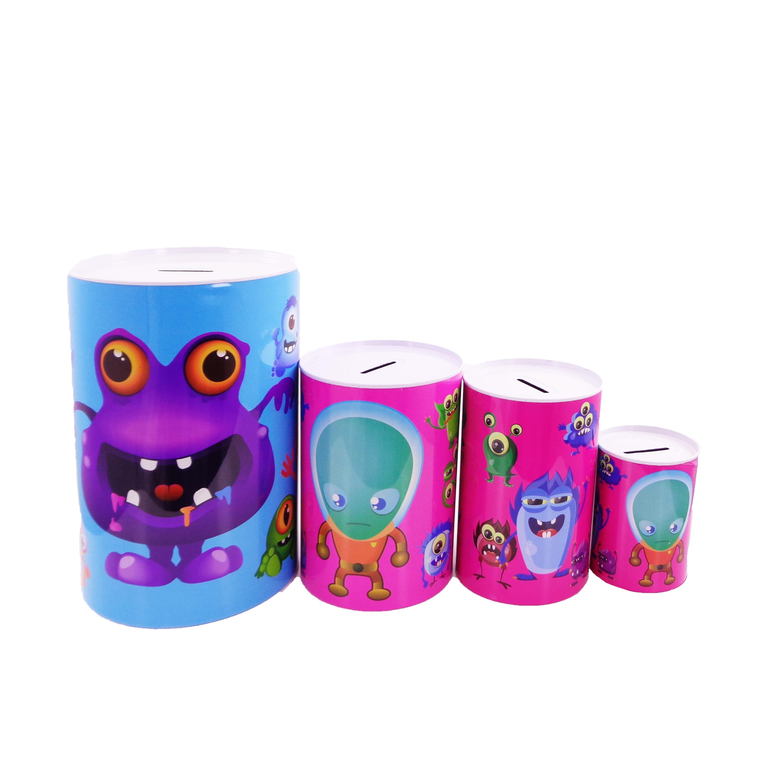 Monster Coin Box Set Includes Models 122 112 115 and 117 Whimsical and Functional Savings Storage for Kids for Young Monster Lovers to Encourage Saving Habits