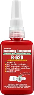 Retaining Compound Green 620 High Strength Cylindrical Metal Components Retainer Assemblies Locking Sealant,1.69 Fl oz/50 ml