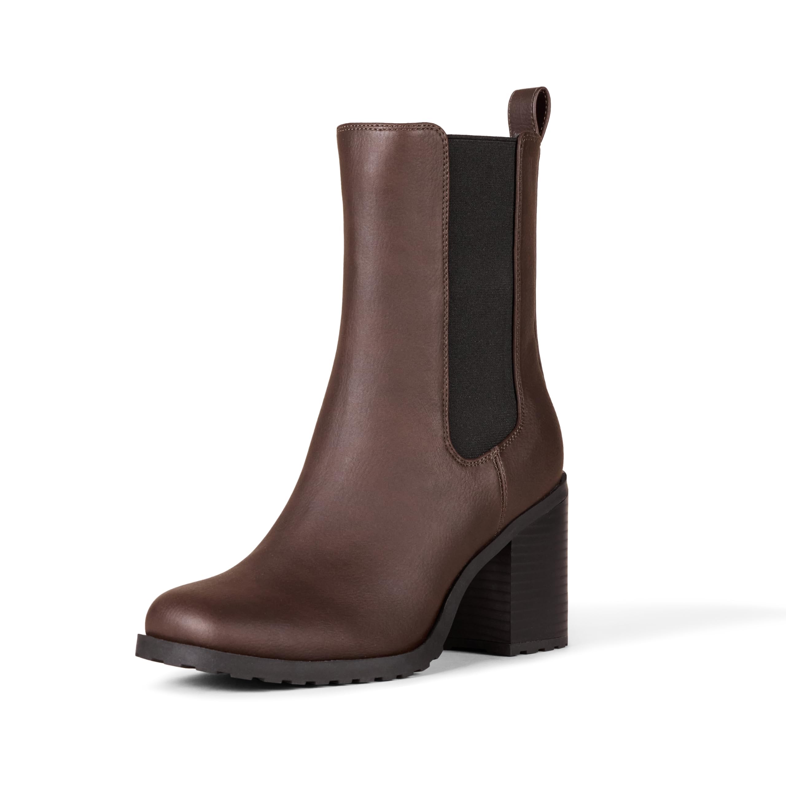 Photo 1 of **Only One Boot** Amazon Essentials Women's Mid Calf Heeled Chelsea Boots with Lug Sole, Dark Brown, 10.5