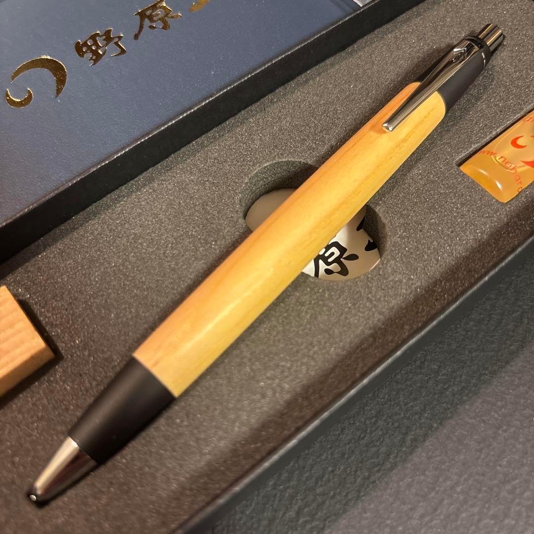 野原工芸 アカマツ 野原工芸 アカマツ 木軸シャーペン0.5mm シルバー金具 侘寂