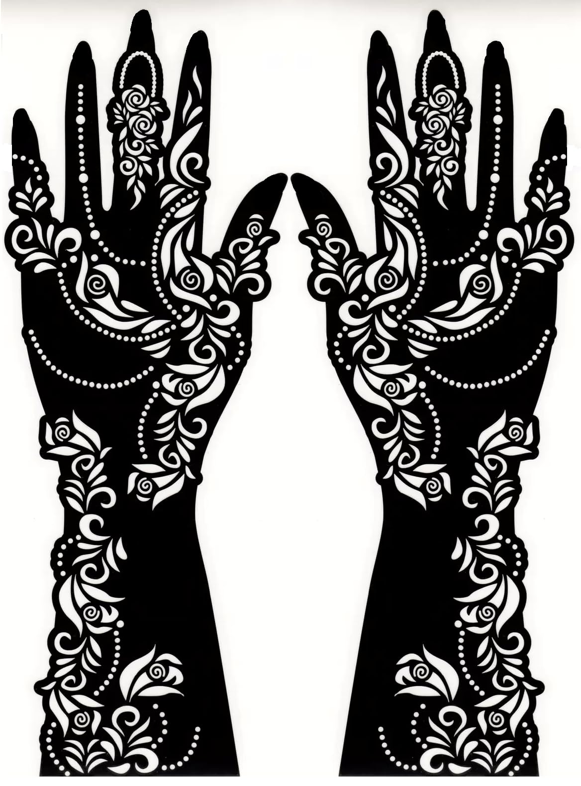 Mehndi Sticker Set for Hands, Small Designs-image-7