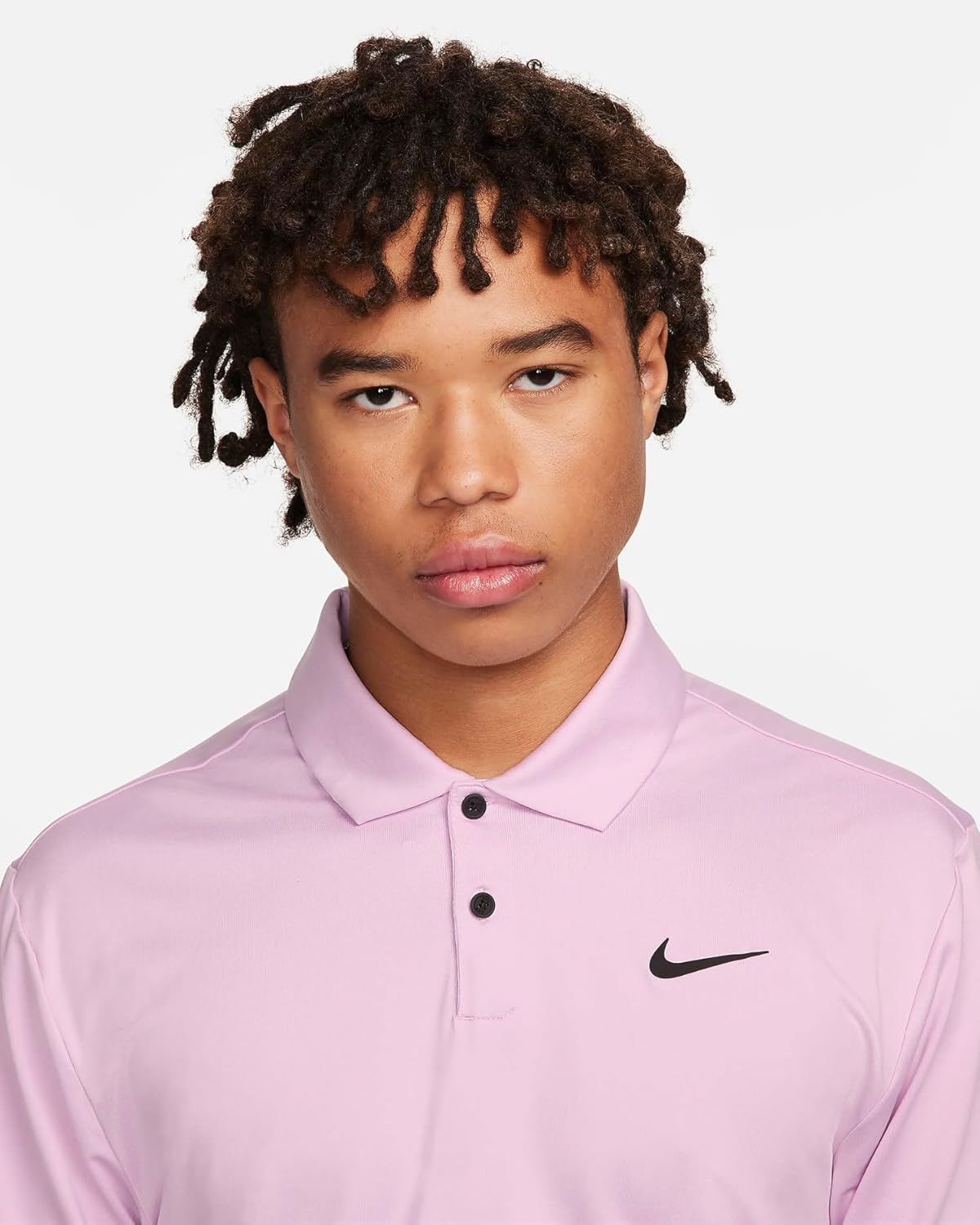 Nike Men's Dri-FIT Tour Golf Polo Arctic Pink | Black (Chest) X-Large