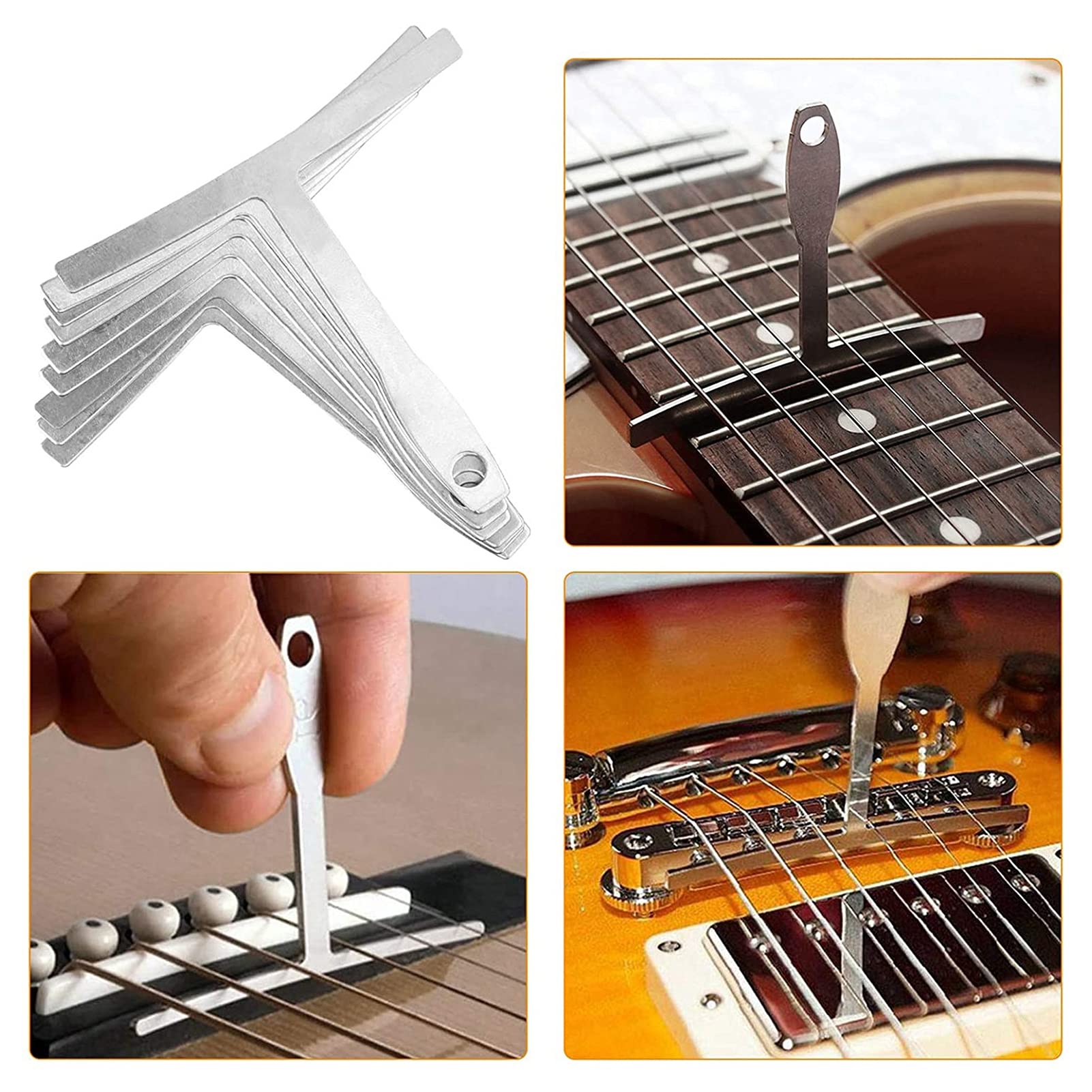 Kit Strumenti Riparazione Chitarra, Avvolgitore Corda Ponte Pulegge Chiavi Manutenzione Strumenti Musicali