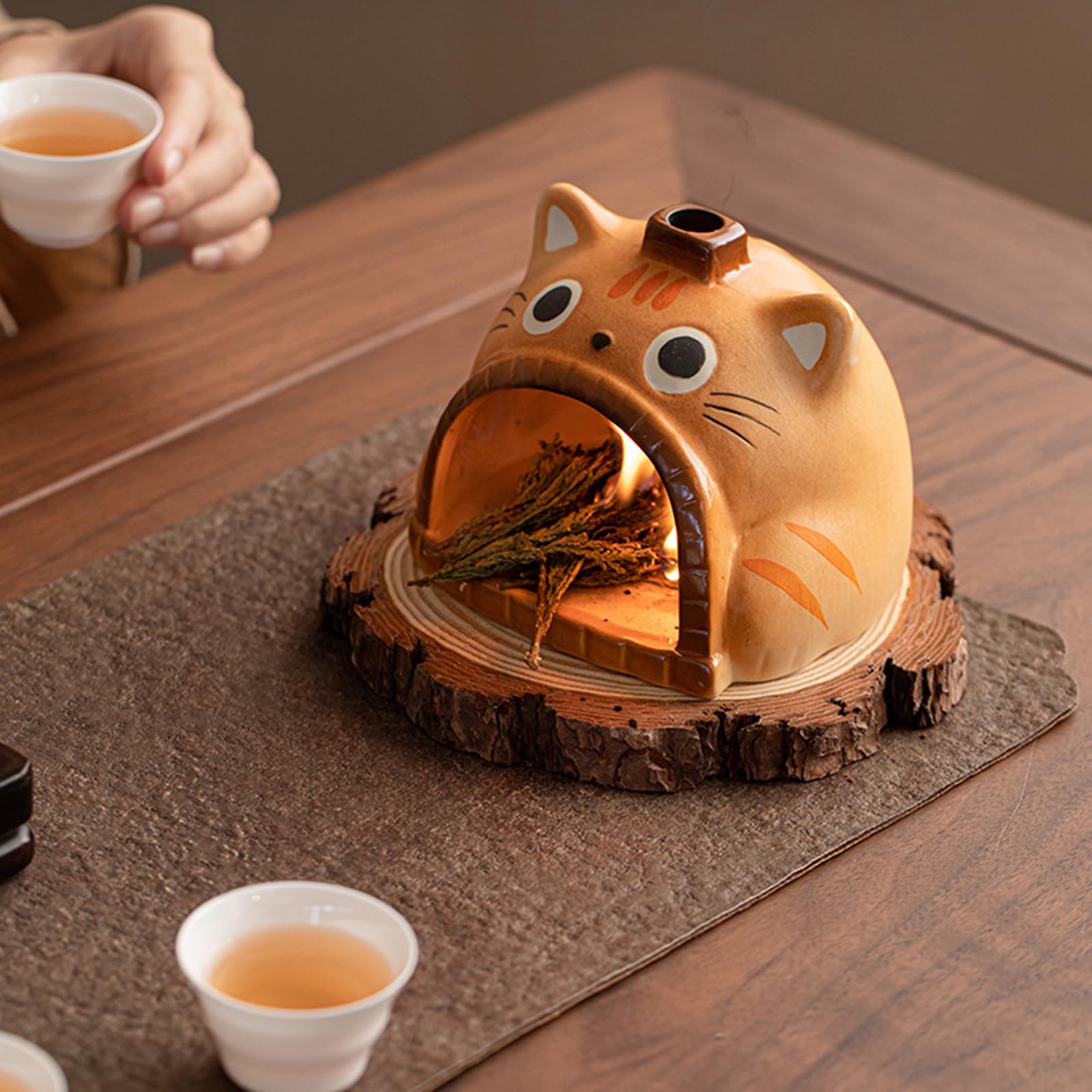 Vassoio in ceramica, vassoio in legno Santo con raccoglitore per relax, l ' atmosfera e l ' arredamento della stanza Porta fragranze per la camera da letto