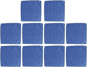 Pano de limpeza de microfibra azul, 10 peças, toalhas de microfibra para carros, panos de limpeza azuis, pano de microfibra reutilizável, panos de limpeza quadrados, toalha de microfibra macia, suprimentos de limpeza de cozinha para casa