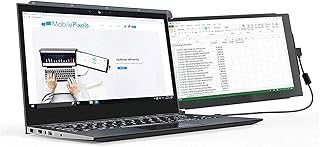Mobile Pixels DUEX Pro Portable Dual-Screen Attachable Laptop Monitor with Anti-Glare Display and Kickstand, 12.5 Inch