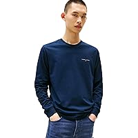 Tommy Jeans Tjm Slim Chest Linear LS Tee Ext Dm0Dm21594 Maglietta L/S