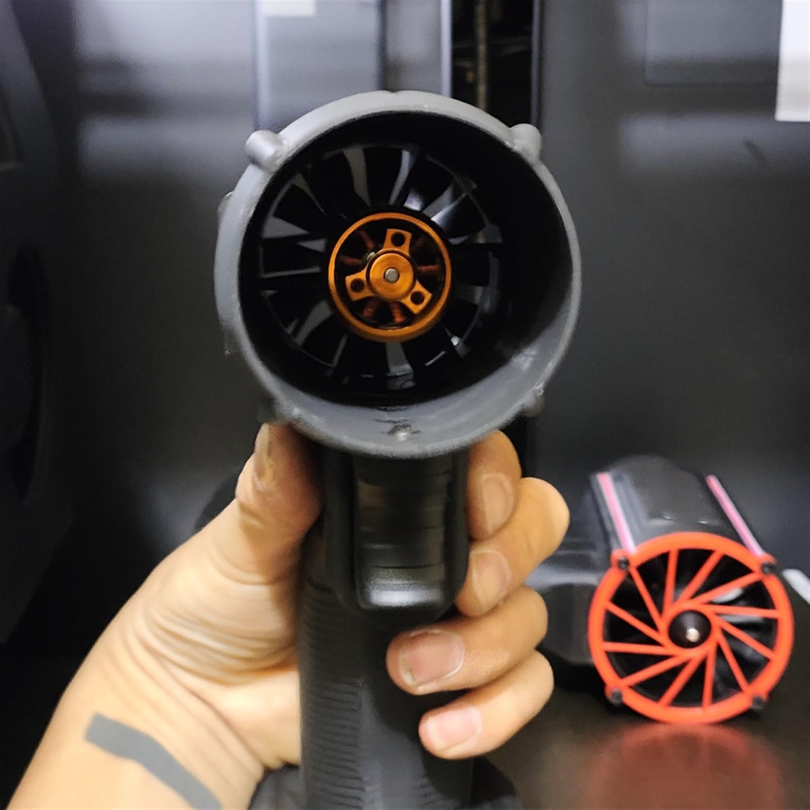 Soffiatore d'aria 130000 Pistola ad aria rotante for lavaggio auto Ventilatore turbo a getto Ventilatore elettrico portatile for rimozione neve Asciugatrice ad aria