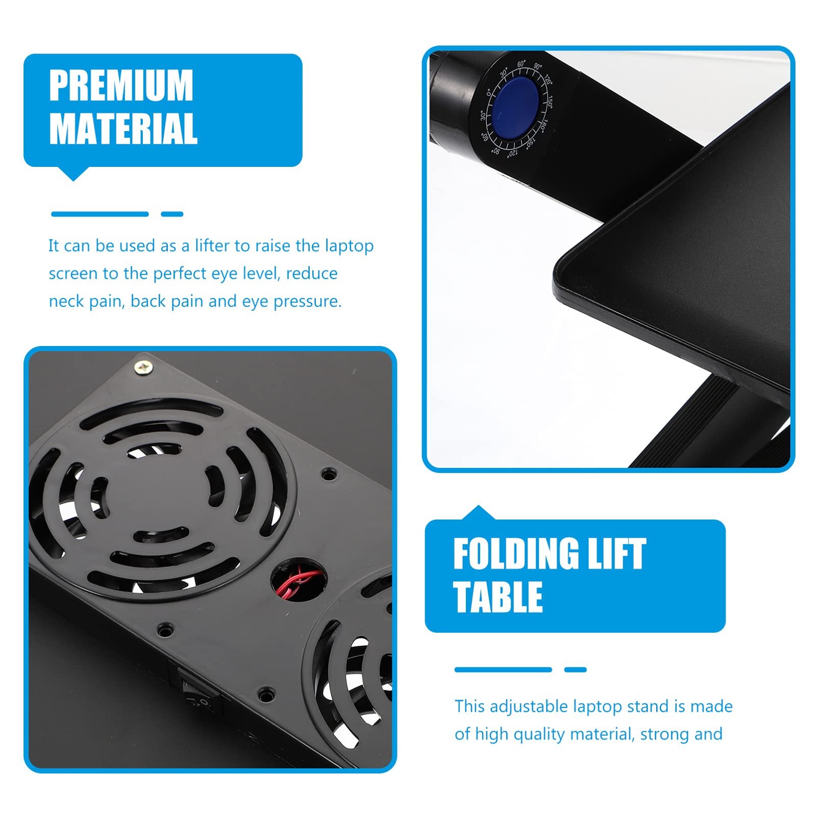Veemoon Rialzo Laptop Lega Di Alluminio Con Ventilazione Supporto Pieghevole Ergonomico Per Notebook Per Uso Domestico e Ufficio