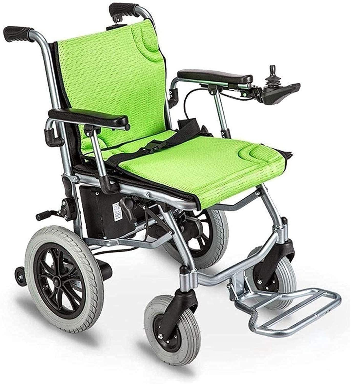 Sedia a rotelle Portatile alla Moda, Sedia a rotelle Pieghevole, Sedia a rotelle elettrica, Sistema di Controllo Doppio, Leggera, Manuale, elettrica, Doppio Motore per
