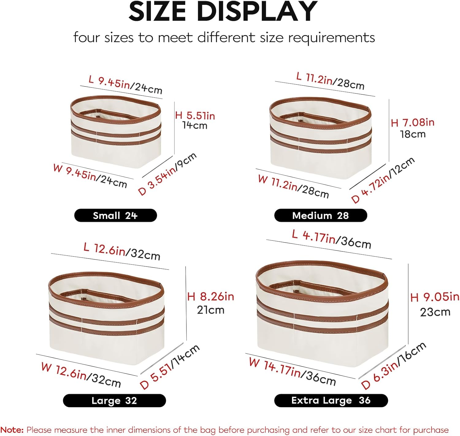 GIVLEFLY Large Purse Organizer Insert with Water Bottle Holder, Lightweight Bag Organizer Insert with Multiple Inside and Outside Pockets, Handbag & Tote Divider，White