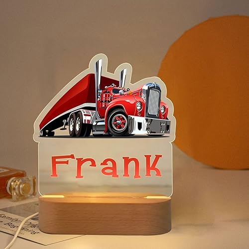 Miniatura 2 de Luz nocturna personalizada para camión, decoración personalizada para dormitorio de niños, luces para niños