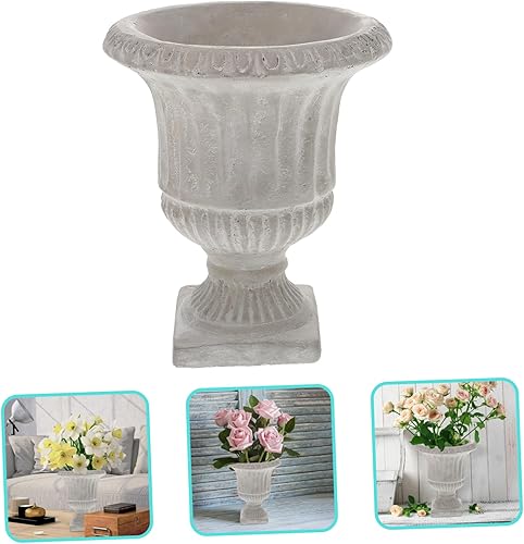 Miniatura 4 de 1 maceta retro para suculentas, jarrones rústicos, macetas de Cotta de cemento blanco, maceta marroquí, jarrón geométrico, jarrón de flores seco,