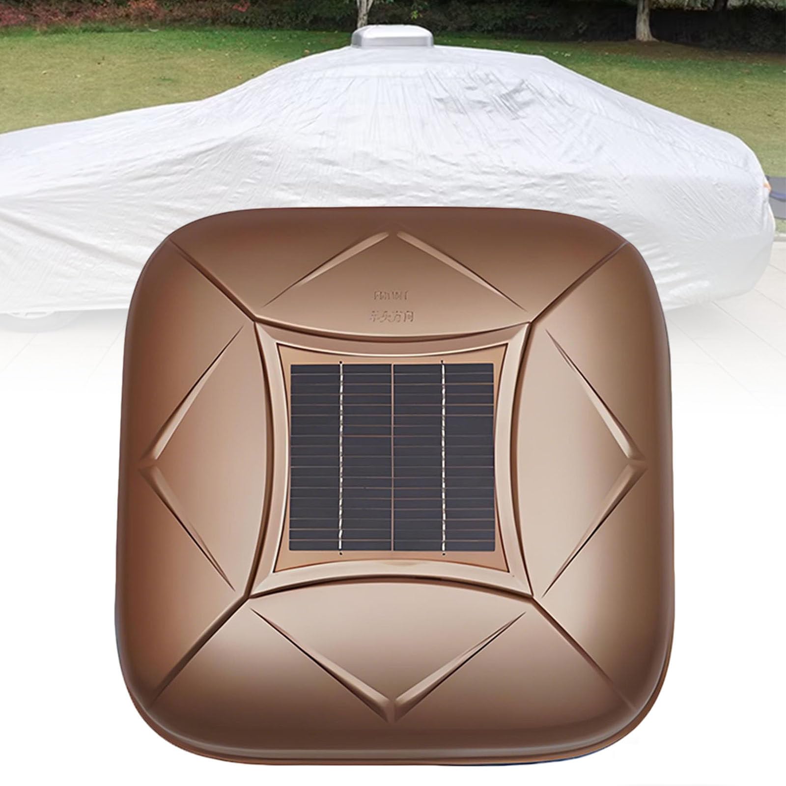 Ymnogjie Smart Car Cover with Solar Charging,Remote Control Automatic Full Exterior Covers,One Key Retractable,Lightweight and Convenient,for Sedan,Mpv,Suv Gold-YS