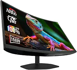 Sceptre Novo monitor de jogos curvado 61.0 cm 100Hz 1500R 1ms alto-falantes embutidos 2025