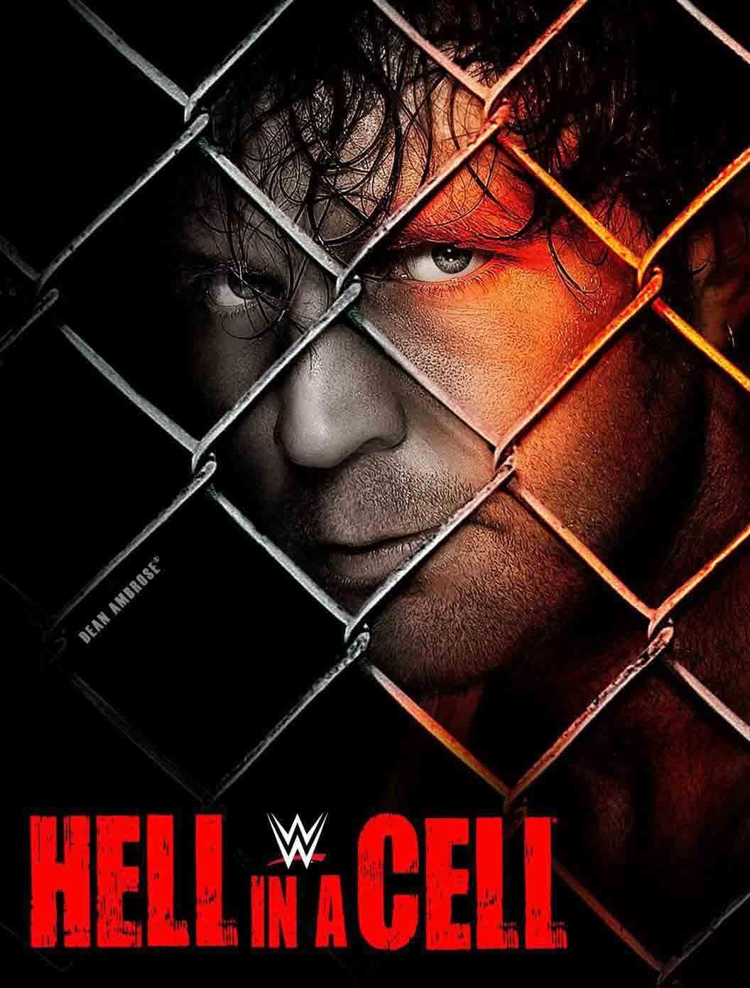HELL IN A CELL DEAN AMBROSE WWE POSTER Amazon.co.uk Home & Kitchen