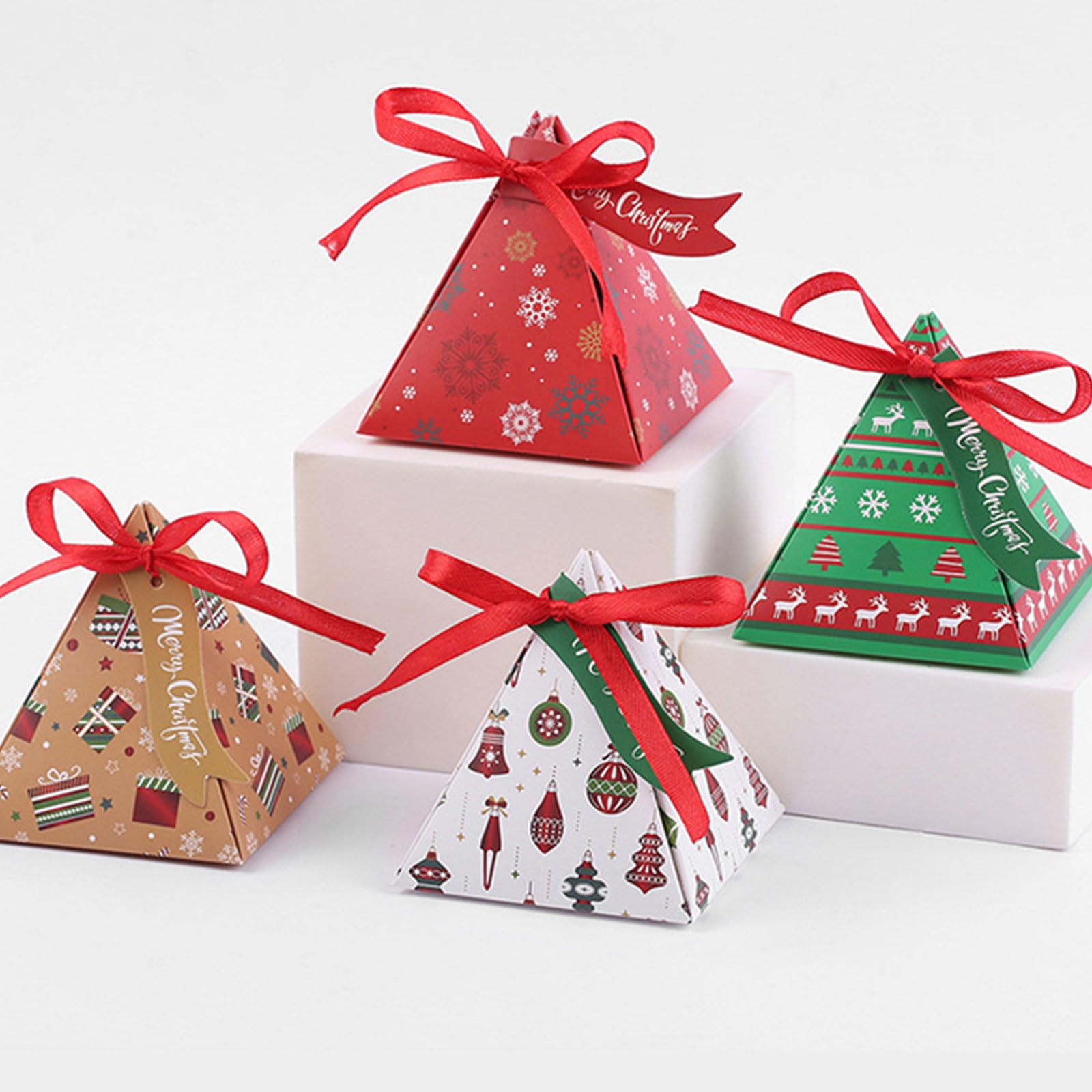 Amazon | クリスマストライアングルシェイプキャンディボックス50個