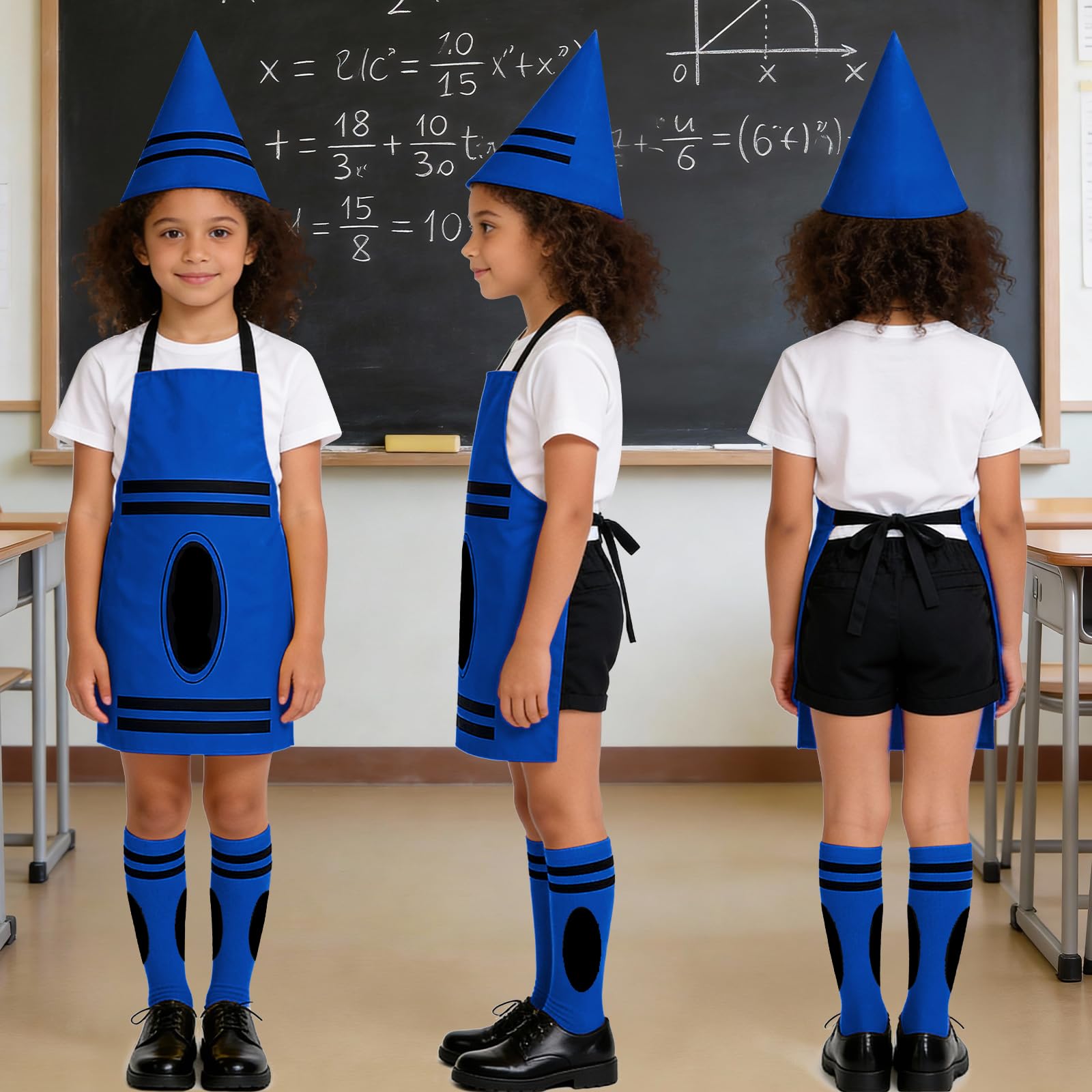 Ainvliya Crayon Apron Costume Set, World Book Day 2026 Full Costume - Image 3