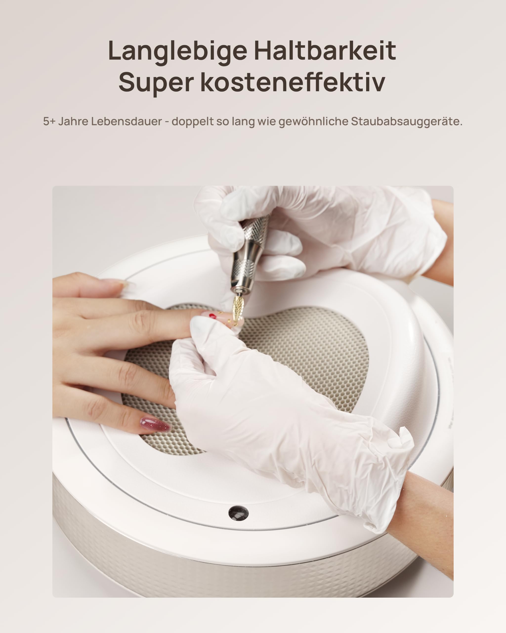 Professioneller Nagelstaubsauger für Maniküre - O NAIL Staubabsaugung mit Filter für Gel, Acryl und Nagelstudio