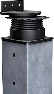 Gartenwelt Riegelsberger Terracon Terrassenlager Flex 42-87 mm für Hülsen 91x91 mm mit beweglichem Kopf 10 Stück