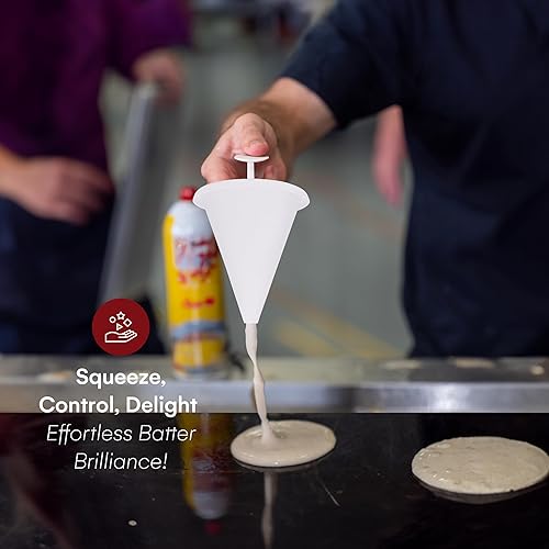 Miniatura 3 de Kitchtic Embudo ajustable para hornear - Dispensador de masa - Embudo dispensador de masa - Dispensador de chocolate líquido - Kit de embudo de