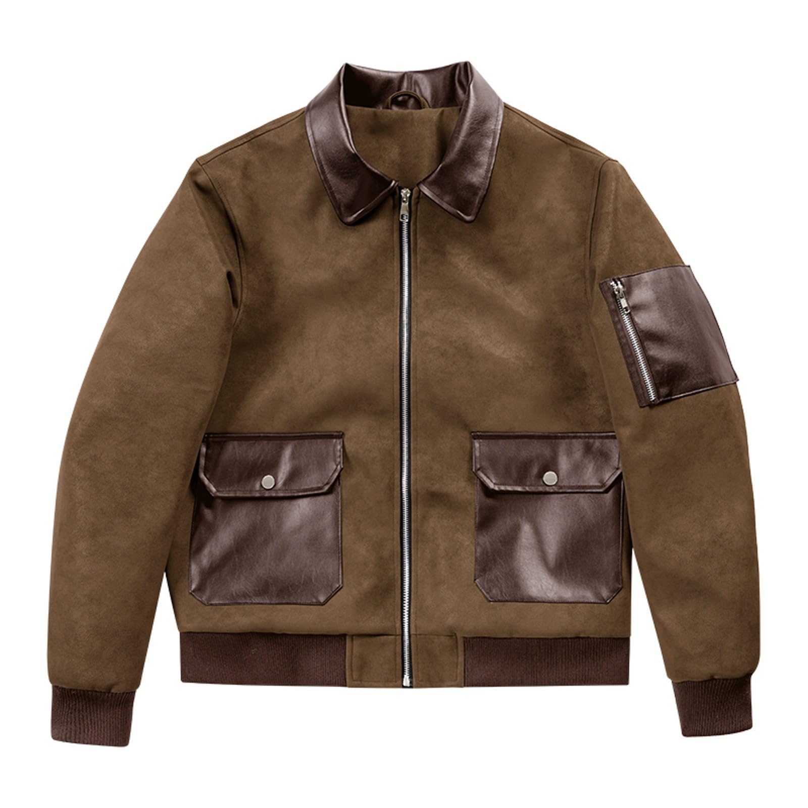 Giacca casual colorata con tasche multiple, leggera giacca a vento da esterno per l'abbigliamento quotidiano da strada