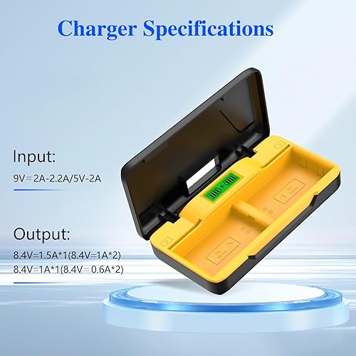 Miniatura 4 de Paquete de 2 baterías LP-E6 de 2650 mAh y cargador rápido PD20W+ranuras para tarjetas SD, compatible con Canon EOS R5, R6, R7, 5D (IIIIIIV), 5DS,