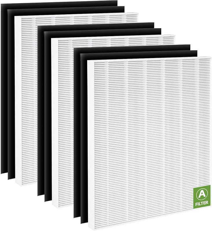 115115 HEPA Filter A for Winix Plasmawave Air Purifier C535 5300 5500 P300 | Filter for Winix 5300-2 6300 6300-2 C909 9800; 3 C535 HEPA Filters + 6 Activated Carbon Filters