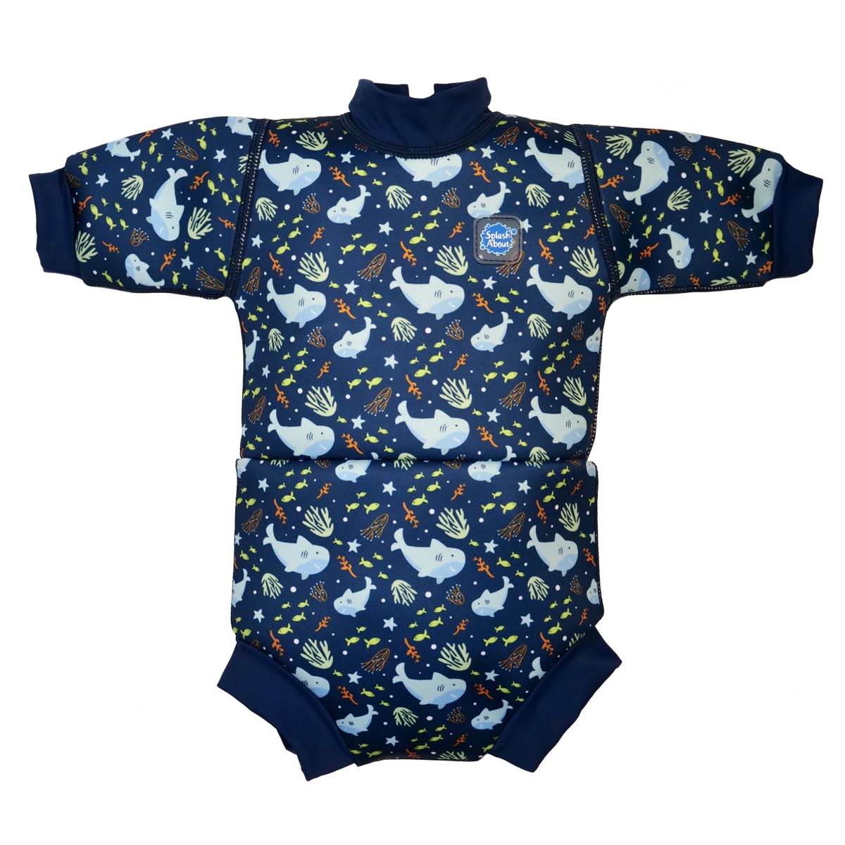 Splash About Happy Nappy Wetsuit, Shark Reef, 3-8 Months