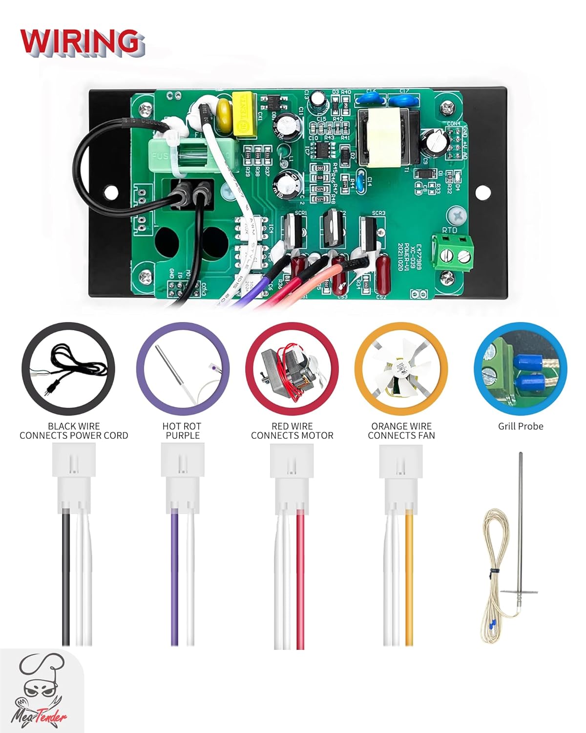 PID Digital Pro Control Board Replacement (Item# BAC365) for Traeger Pellet Pro Gen 1 Pellet Grill and Smoker