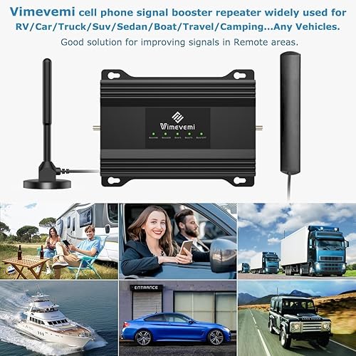 Miniatura 6 de Amplificador de teléfono celular para camión, RV, automóvil, vehículos todoterreno y SUV  Impulsa 5G y 4G LTE (banda 2451213172566) para todos los