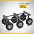 Embrayage 1200-Lb. Capacité 6 roues All-Terrain Dolly