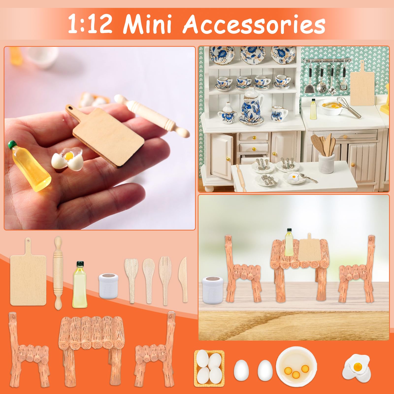 Jouet De Modèle De Scène De Jeu Alimentaire Miniature 1:12