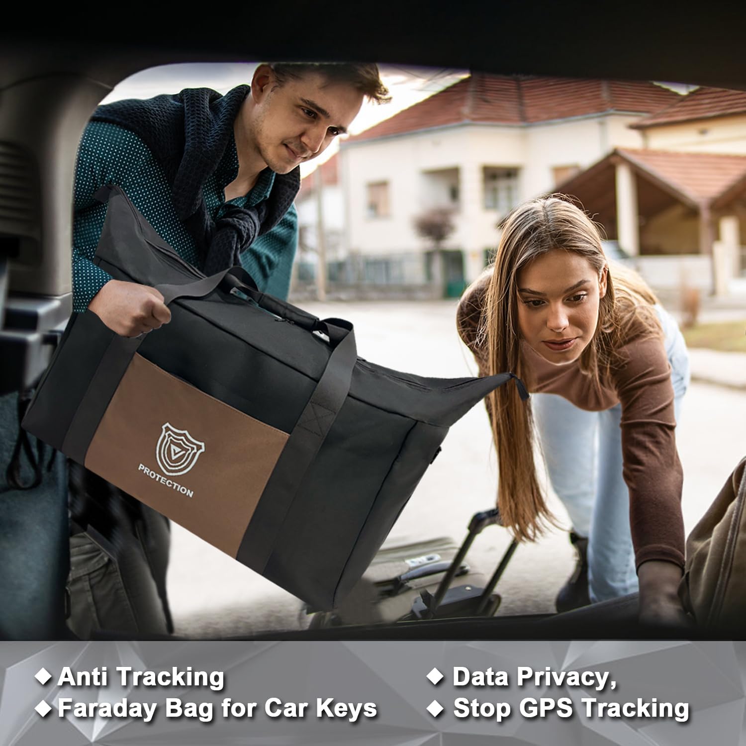 QYWOVPNBFCD Faraday Duffel Bag, Faraday Bag for Large Generators and Electronics, Military-Grade Signal Blocking Anti-tracking Data Privacy EMP Protection With 2 Detachable Faraday bags - Image 3