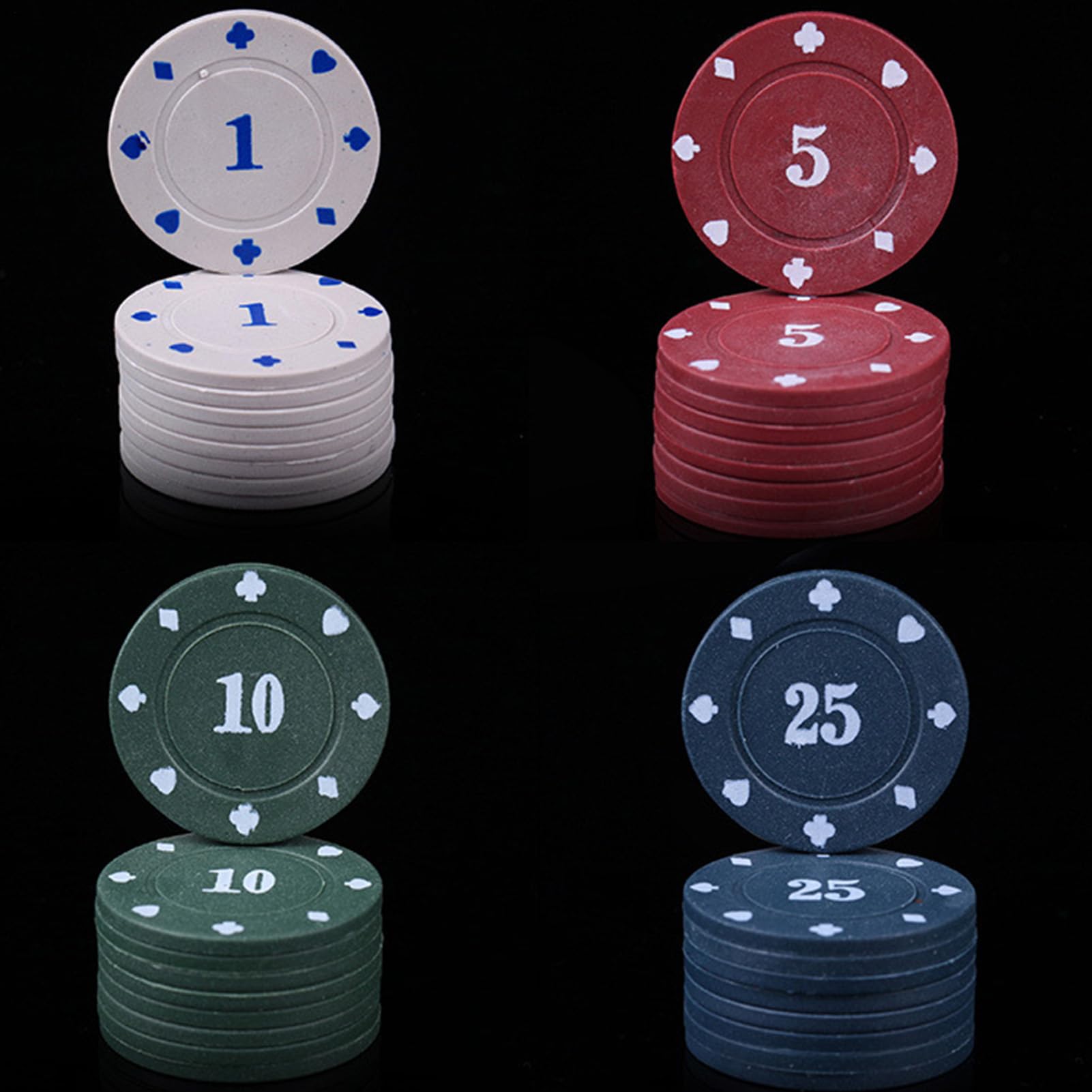 Set di chip ocra – gettoni di ancoraggio con carte e tovaglia, scatola da gioco, 21 | - Tappetino in feltro Blackjack, attrezzatura professionale completa per serate di gioco a casa