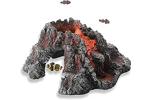 Volcano Fish Tank Decorations Escape to the Volcanic Depths