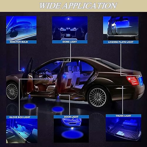 Miniatura 8 de Pack-2 578 Bombillas LED extremadamente brillantes, 1.59 pulgadas 6500K 2835 chipsets 400LM bombillas para luces LED interior cúpula mapa luces de