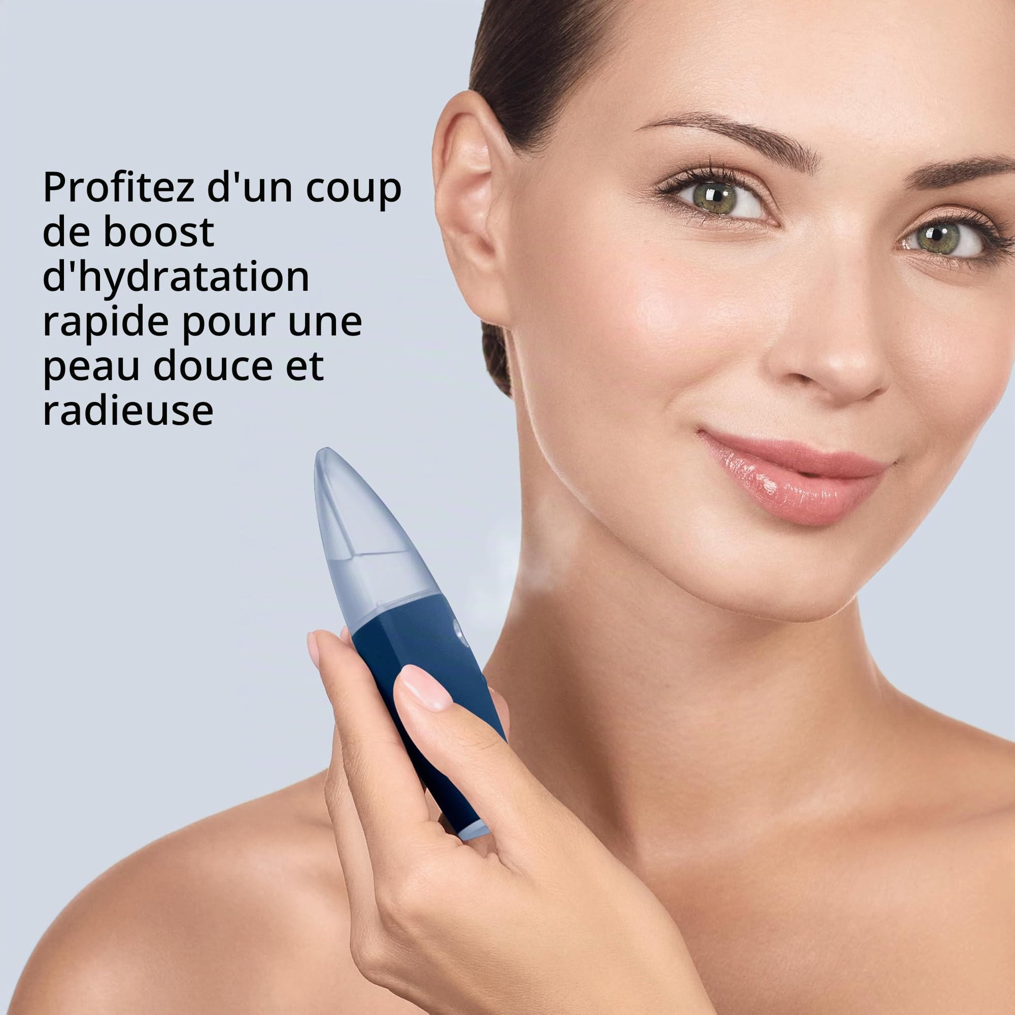 GESKE Facial Hydration Refresher | 4 in 1| Vaporisateur facial | SmartAppGuided™ | Atomiseur d'eau | Vaporisation d'eau | Brumisateur facial | Nettoyage visage | Cosmétiques