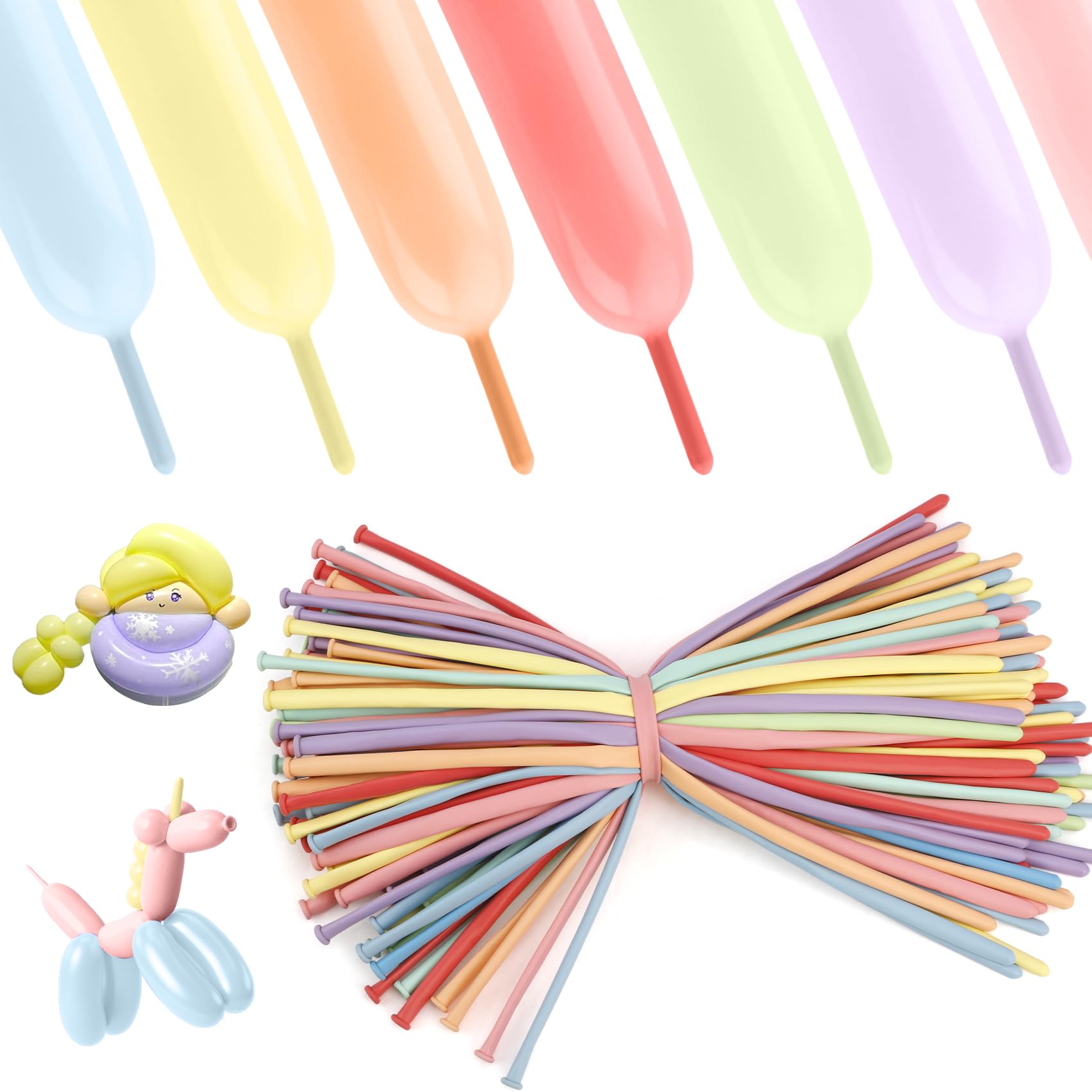 Palloncini modellabili – Confezione colori assortiti da 100 Palloncini modellabili – Confezione colori assortiti da 100