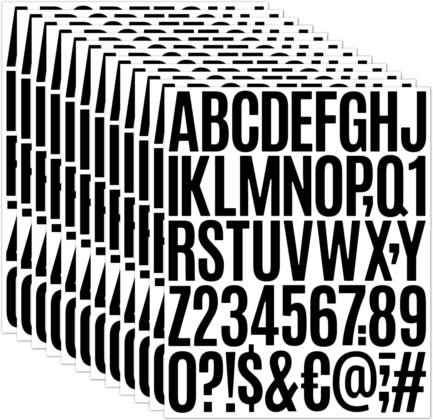 Acooruiteng Vinyl Letter Stickers Self Adhesive Letters Stick On