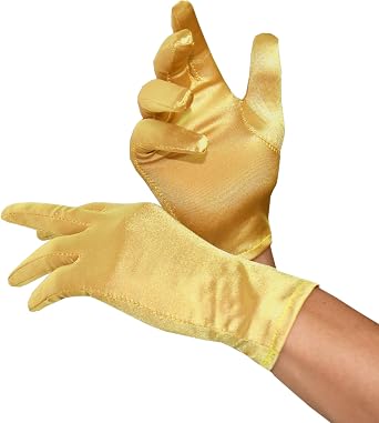 Seeksmile Womens 1920s Short Satin Opera Gloves Formal Wedding Bridal Gloves Tea Party Banquet Evening Costume Accessories