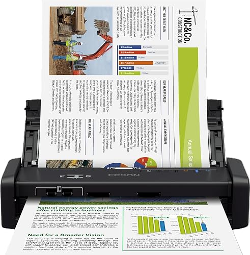 Epson WorkForce DS-360W Mobile Scanner