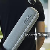 Vista 5 de HOZO M-Cube Kit de trípode profesional: incluye funda EVA, soporte de trípode ajustable de aluminio de baja gravedad de 11-40 pulgadas con cabezal