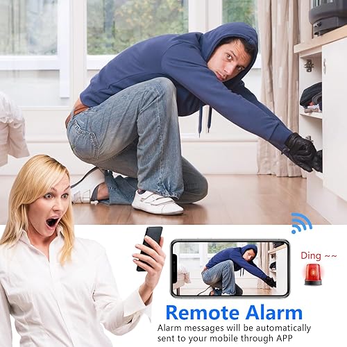 Miniatura 4 de Cámara inalámbrica WiFi más pequeña, cámara espía HD1080P, mini monitor portátil para bebé, cámara para mascotas, cámara de niñera con visión