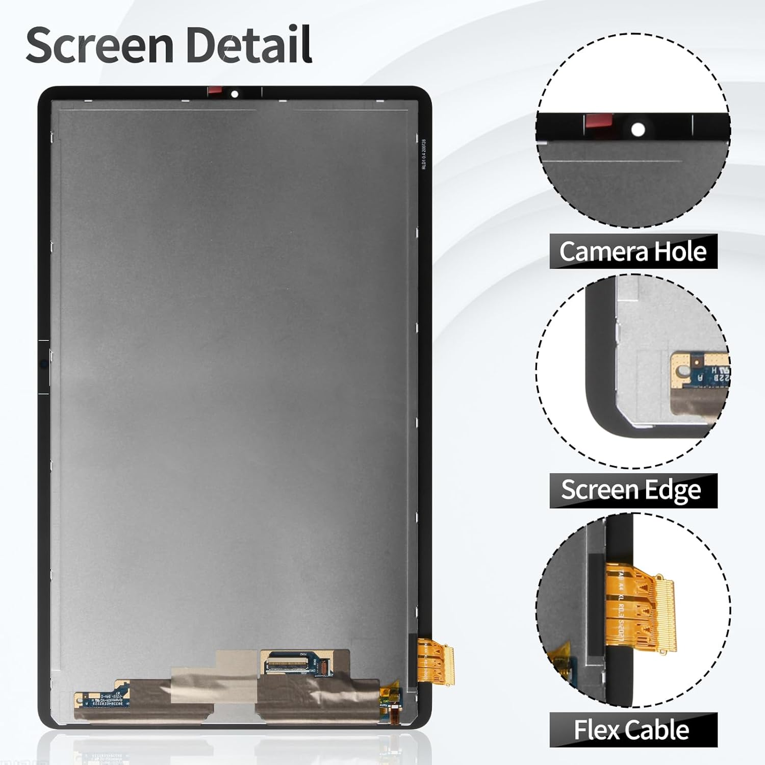 for Samsung Tab S6 Lite LCD Display Replacement for Samsung Galaxy Tab S6 Lite 10.4 Digitizer Screen Replacement for Samsung SM-P610 Touch Screen Assembly Repair Kits SM-P610N SM-P615 Black
